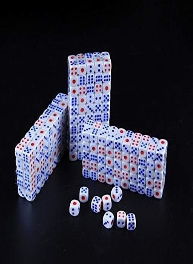 KRAFTMASTERS®100 Pieces 15MM Small 6 Sided Dice Set White Colors Acrylic Dice for Board Game or Teaching Math - Image 5